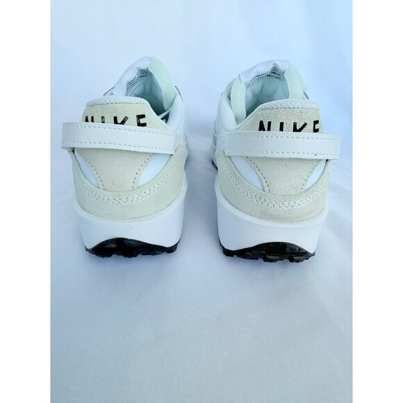 * 10 WOMEN'S NIKE WAFFLE DEBUT DH9523-100 WHITE BLACK RUNNING SNEAKERS - Picture 5 of 7